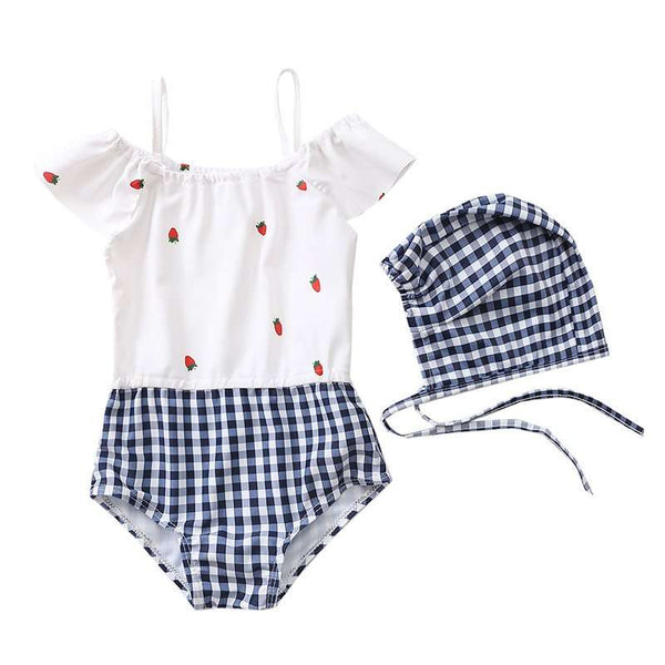 Traje de baño frutilla
