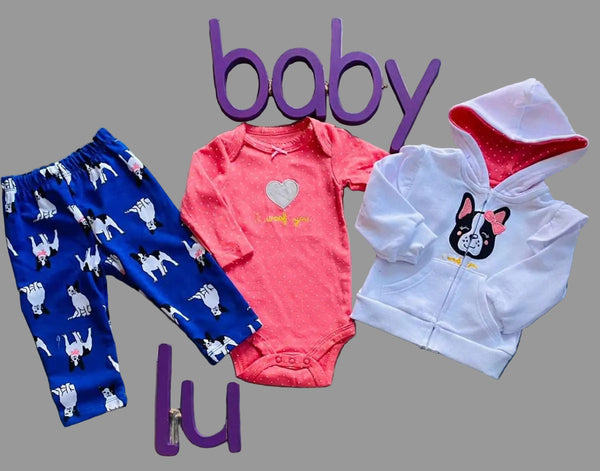 Conjunto 3 piezas dog niña