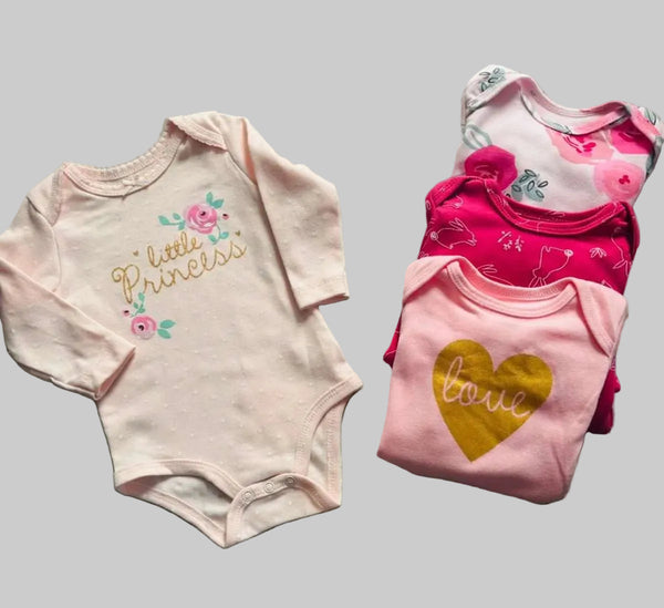 Set de 4 body Love rosado