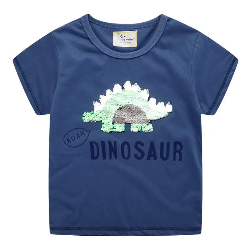Polera dino lentejuelas