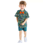 Conjunto formal selva verde oscuro
