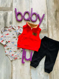 Conjunto 3 piezas Rojo