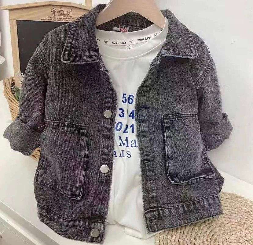 Chaqueta Mezclilla Mickey Gris