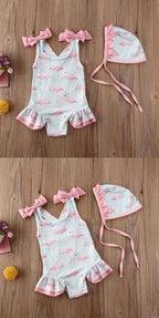 Traje de Baño Flamenco Rosado