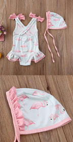 Traje de Baño Flamenco Rosado