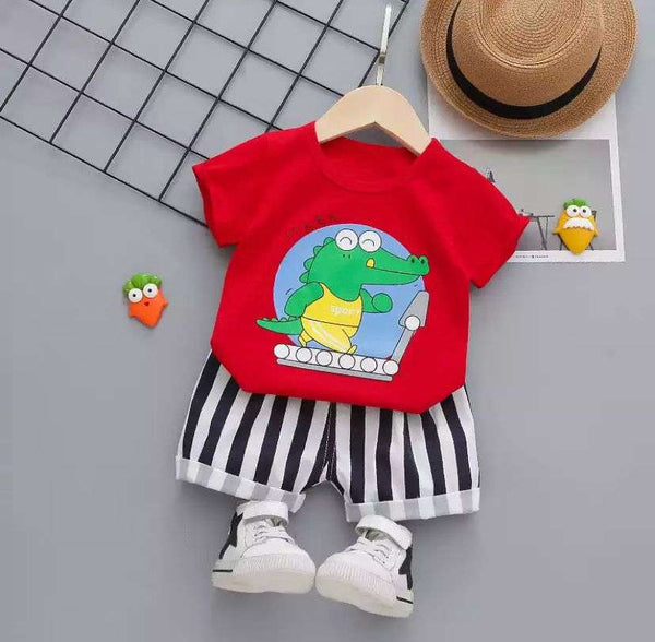 Conjunto Verano Cocodrilo Rojo