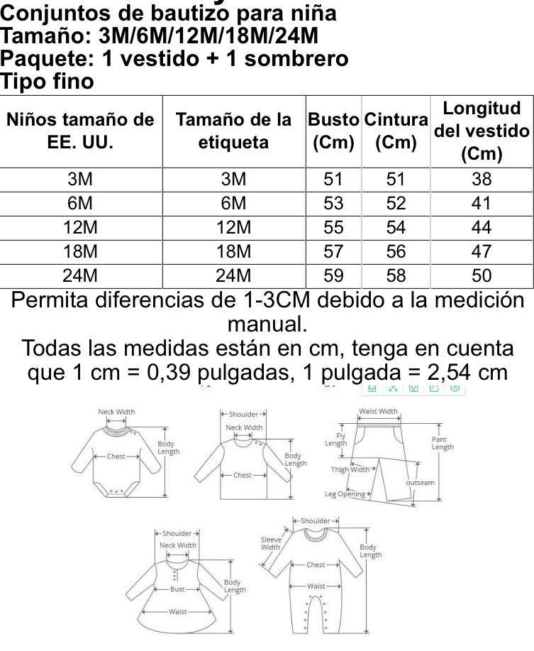 Vestido Blanco bebe Florentina
