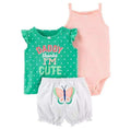 Conjunto verano 3 piezas Cute