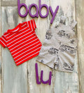 Jardinera + Polera roja