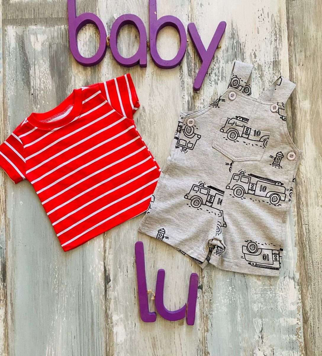 Jardinera + Polera roja