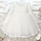 Vestido Celia Blanco Manga larga