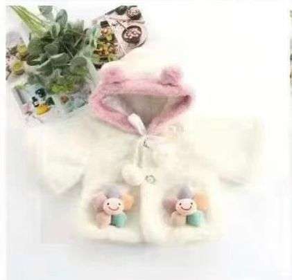 Abrigo Flores Blanco