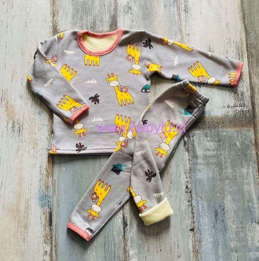 Pijama 2 piezas Micropolar Jirafa niña
