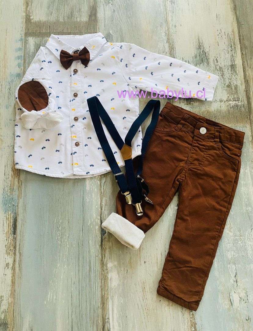 Conjunto formal forrado Cafe