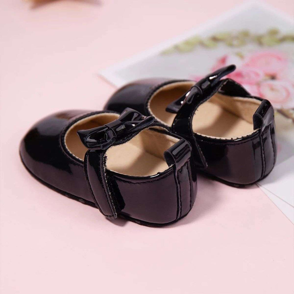 Zapatos charol Sintetico  Negros bebe