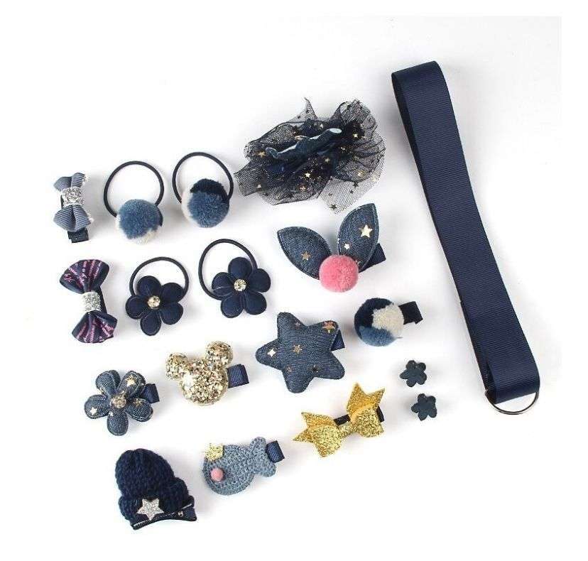 Set de pinches cajita de regalo negro