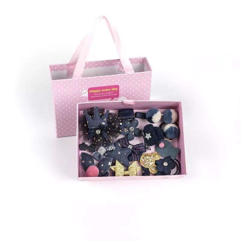 Set de pinches cajita de regalo negro