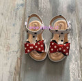 Sandalias White Minnie Mouse niña