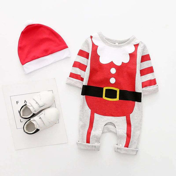 Enterito + gorro Gris Viejito pascuero