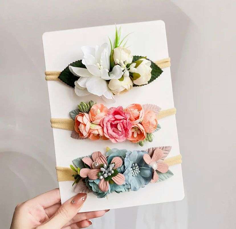 Set de 3 Diademas Flores F