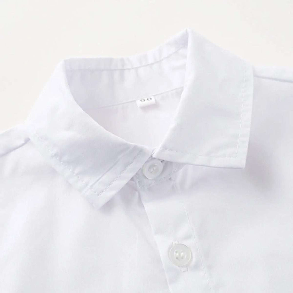Conjunto formal 4 piezas crema Niño