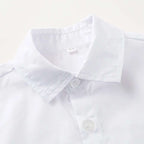 Conjunto formal 4 piezas crema Niño