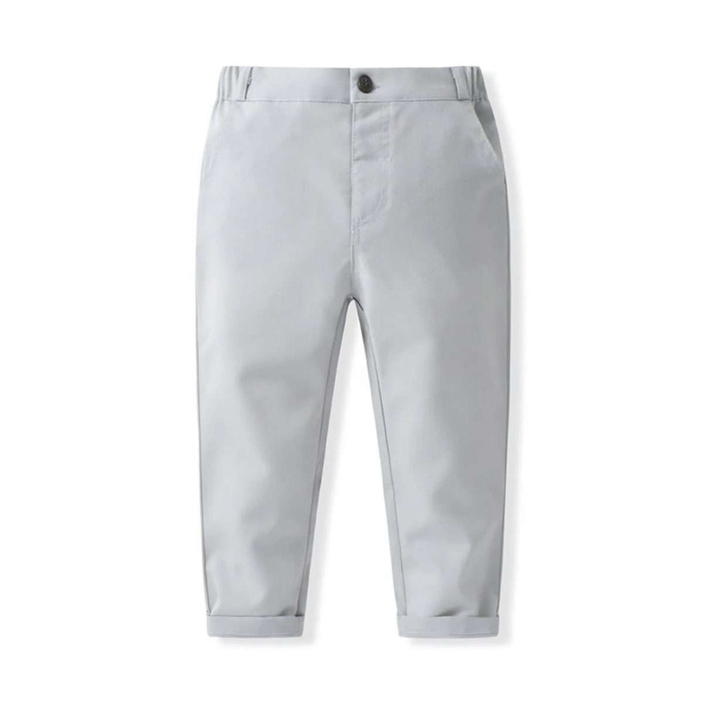 Conjunto formal 4 piezas crema Niño