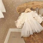 Vestido Beige Flores