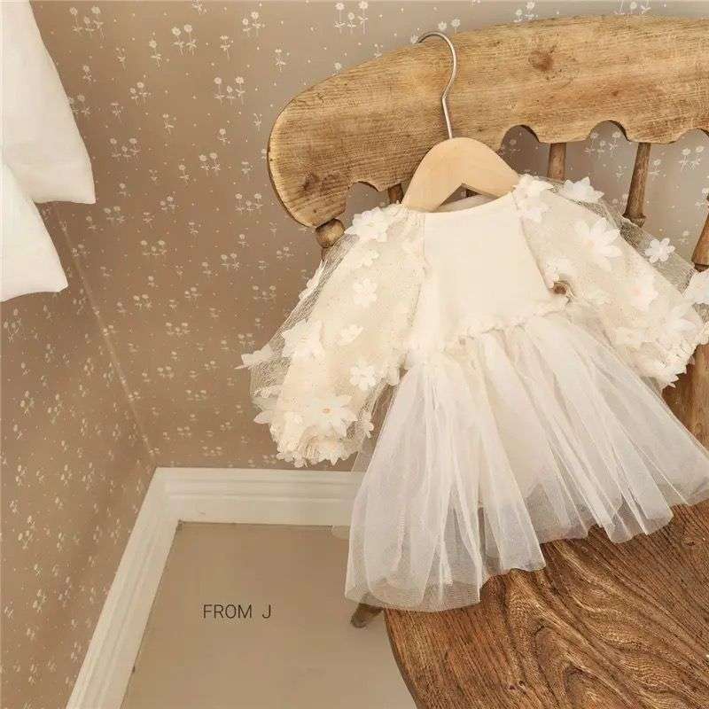 Vestido Beige Flores