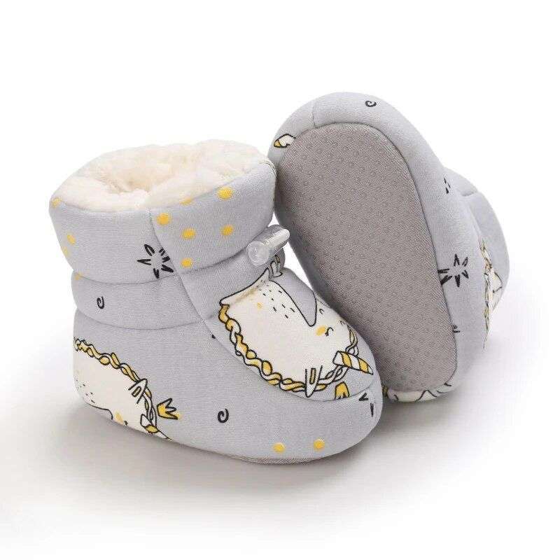 Botitas Forradas antideslizante bebe Unicornio