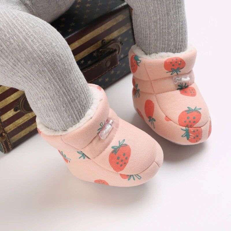 Botitas Forradas antideslizante bebe Frutilla