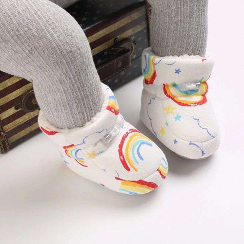 Botas forradas bebe Antideslizante Arcoiris