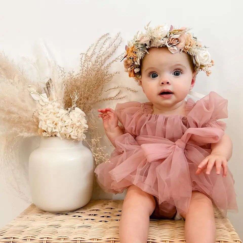 Vestido Rosado bebe Silvina