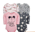 Set de 4 body Cat rosado bebe