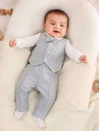 Conjunto formal bebe Gris 3 piezas