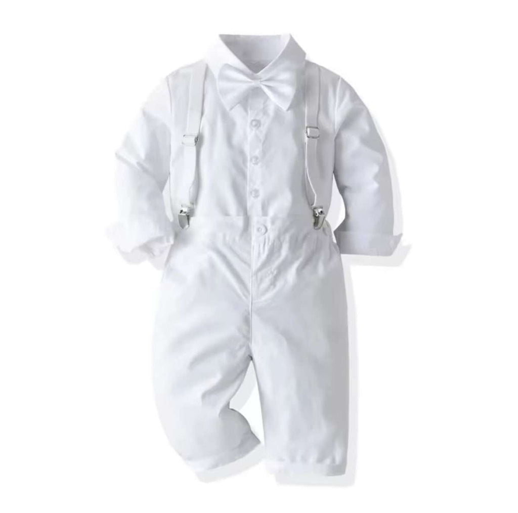Conjunto formal 4 piezas blanco Niño