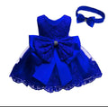Vestido + cintillo azul Niña