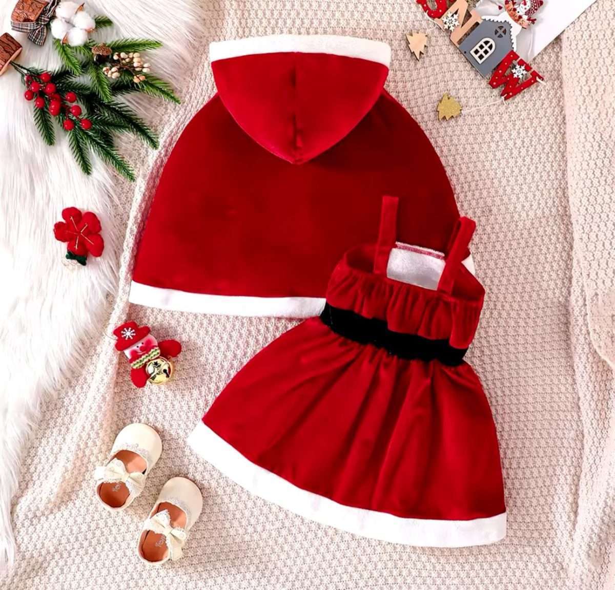 Vestido + Capa de terciopelo