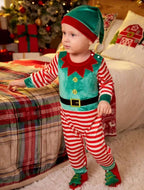 Enterito duende terciopelo + gorro