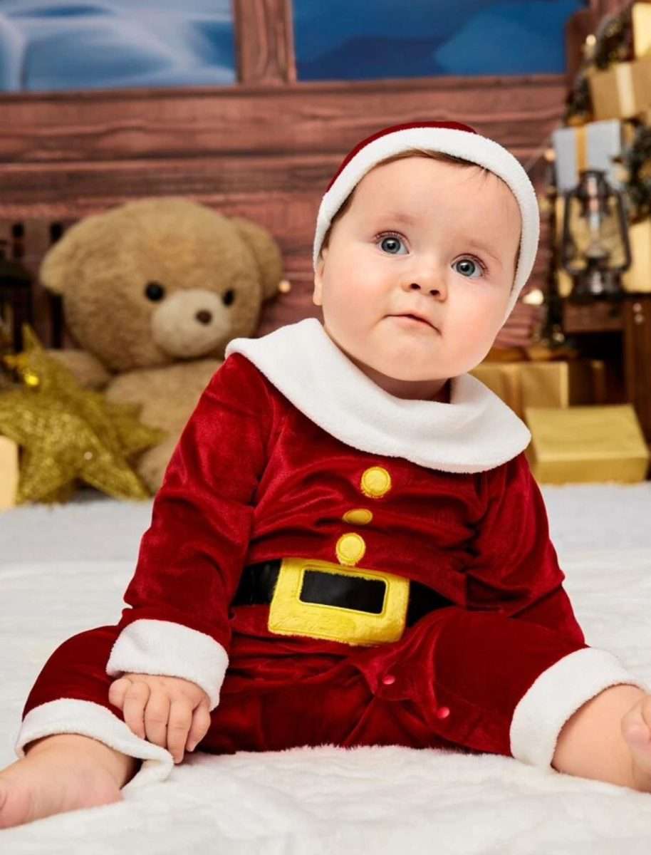 Conjunto Navidad + gorro bebe