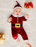 Conjunto Navidad + gorro bebe