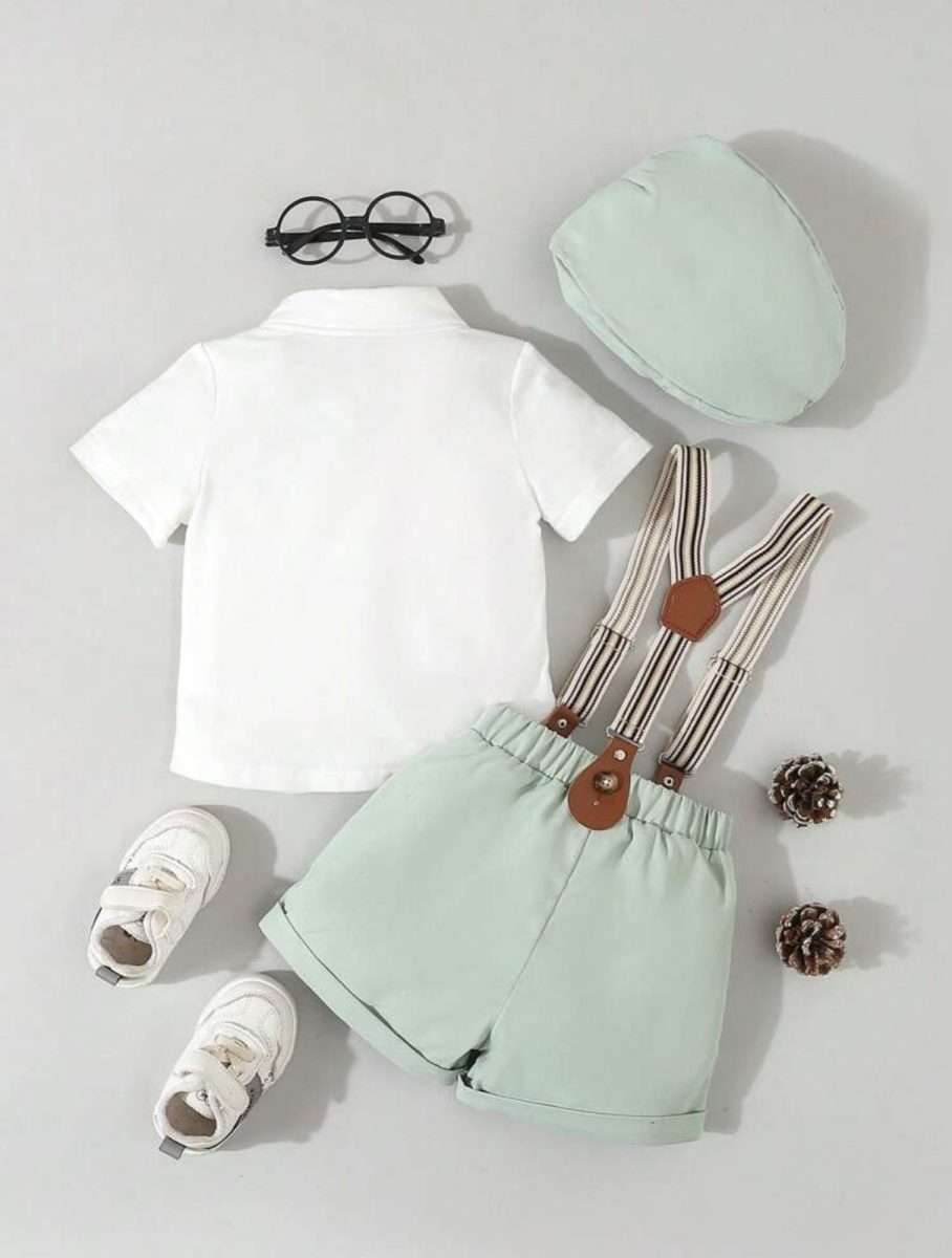 Conjunto formal  3 piezas Verde niño