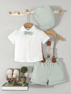 Conjunto formal  3 piezas Verde niño
