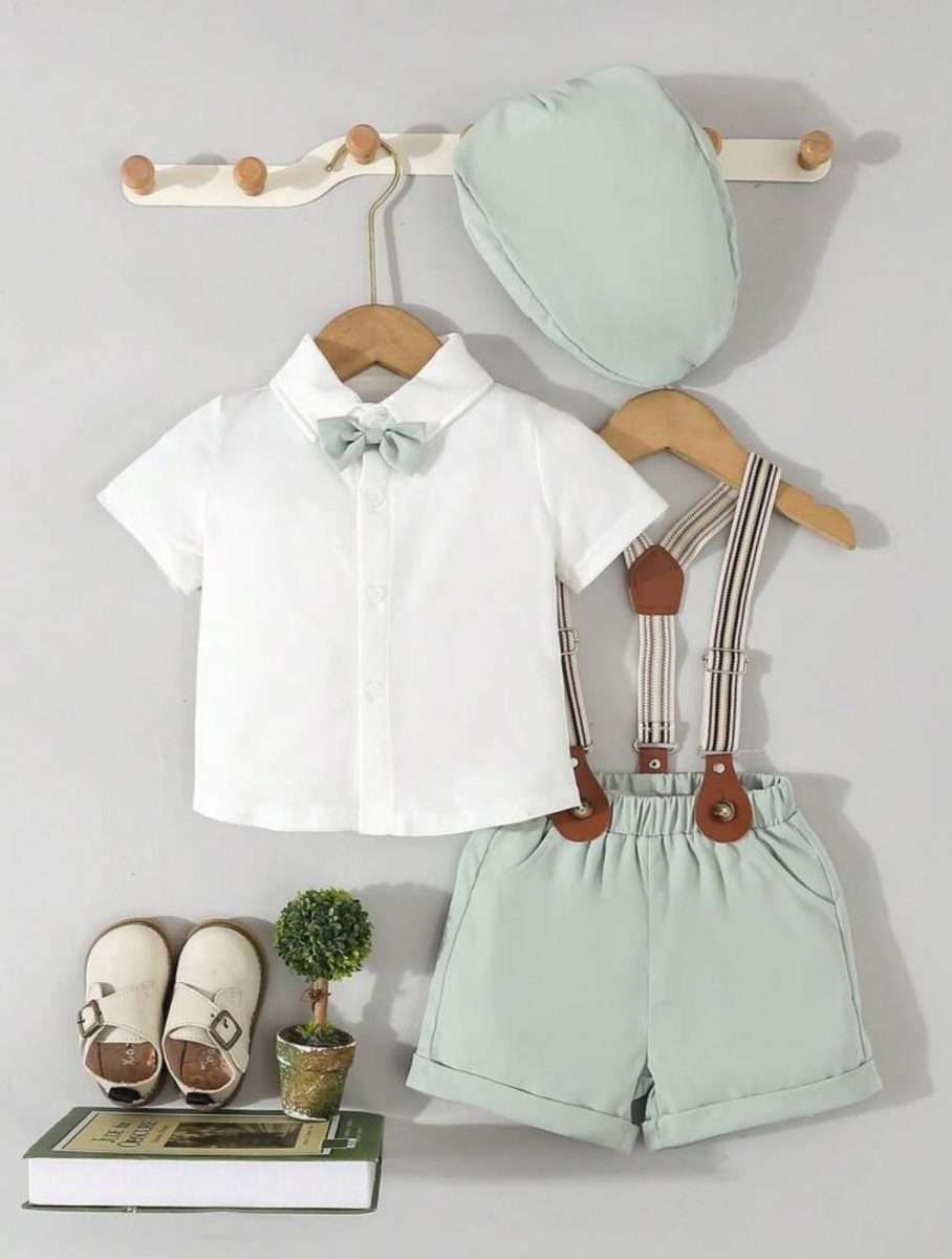 Conjunto formal  3 piezas Verde niño