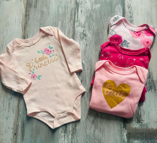 Set de 4 body Love rosado