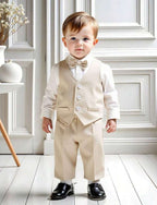 Conjunto formal cafe 3 piezas Bebe