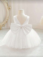Vestido blanco con perlas