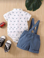 Conjunto formal celeste  2 piezas verano