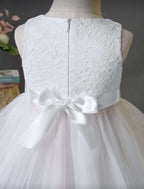 Vestido rosa blanca bebe