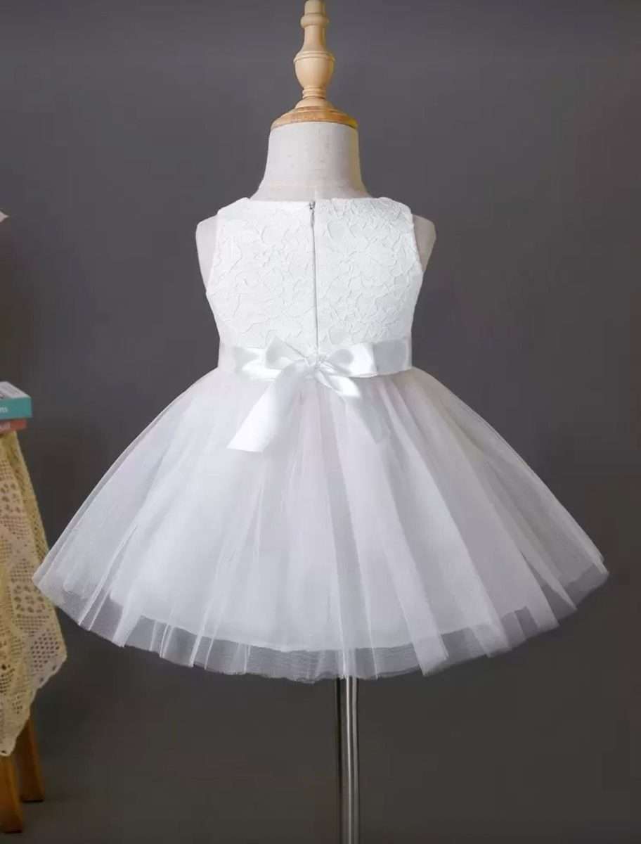 Vestido rosa blanca bebe